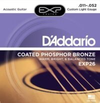D'Addario Acoustic Guitar Strings EXP26 Coated Phosphor Bronze Custom Light 11-52